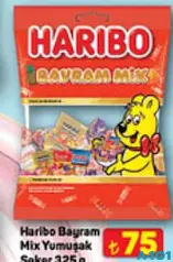 HARİBO BAYRAM MİX YUMUŞAK ŞEKER 325 G - BAYRAM ŞEKERİ/ÇİKOLATASI